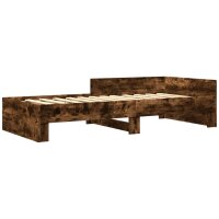 vidaXL Bettgestell R&auml;uchereiche 90x190 cm Holzwerkstoff