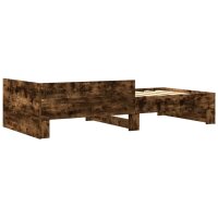 vidaXL Bettgestell R&auml;uchereiche 90x190 cm Holzwerkstoff