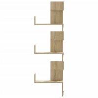 vidaXL Wand-Eckregal Sonoma-Eiche 45x45x147 cm Holzwerkstoff