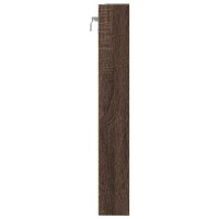 vidaXL Vitrinenschrank Braun Eichen-Optik 80x8,5x58 cm Holzwerkstoff