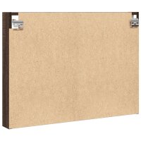 vidaXL Vitrinenschrank Braun Eichen-Optik 80x8,5x58 cm Holzwerkstoff