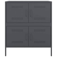 vidaXL Sideboard Anthrazit 68x39x79 cm Stahl