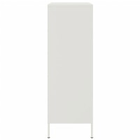 vidaXL Highboard Wei&szlig; 68x39x113 cm Stahl