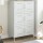 vidaXL Highboard Wei&szlig; 68x39x113 cm Stahl