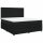 vidaXL Boxspringbett mit Matratze Schwarz 200x200 cm Samt