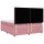 vidaXL Boxspringbett mit Matratze Rosa 200x200 cm Samt