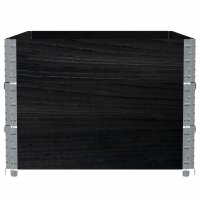 vidaXL Pflanzkasten Schwarz 120x80 cm Massivholz Kiefer