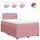 vidaXL Boxspringbett mit Matratze Rosa 120x200 cm Samt