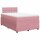 vidaXL Boxspringbett mit Matratze Rosa 120x200 cm Samt