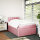 vidaXL Boxspringbett mit Matratze Rosa 120x200 cm Samt