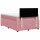 vidaXL Boxspringbett mit Matratze Rosa 120x200 cm Samt