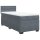 vidaXL Boxspringbett mit Matratze Dunkelgrau 100x200 cm Samt