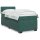 vidaXL Boxspringbett mit Matratze Dunkelgr&uuml;n 90x190 cm Samt