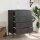 vidaXL Sideboard Schwarz 68x39x89 cm Stahl