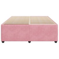 vidaXL Bettgestell Rosa 140x190 cm Samt