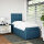 vidaXL Boxspringbett mit Matratze Blau 100x200 cm Samt