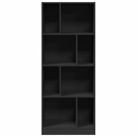 vidaXL B&uuml;cherregal Schwarz 57x28,5x141 cm Holzwerkstoff