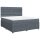 vidaXL Boxspringbett mit Matratze Dunkelgrau 180x200 cm Samt