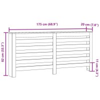 vidaXL Heizk&ouml;rperverkleidung Altholz-Optik 175x20x82 cm Holzwerkstoff