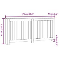 vidaXL Heizk&ouml;rperverkleidung Altholz-Optik 175x20x82 cm Holzwerkstoff