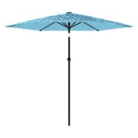 vidaXL Sonnenschirm mit Stahlmast Blau 268x268x226 cm