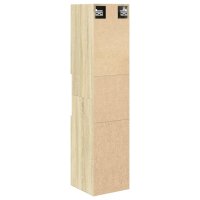 vidaXL Badezimmerschrank Sonoma-Eiche 30x30x130 cm Holzwerkstoff