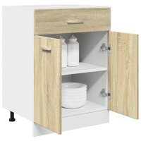 vidaXL Schubunterschrank Sonoma-Eiche 60x46x81,5 cm Holzwerkstoff