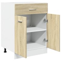 vidaXL Schubunterschrank Sonoma-Eiche 60x46x81,5 cm Holzwerkstoff