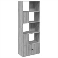 vidaXL B&uuml;cherregal Grau Sonoma 70x36x189 cm Holzwerkstoff