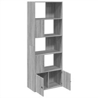 vidaXL B&uuml;cherregal Grau Sonoma 70x36x189 cm Holzwerkstoff