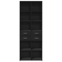 vidaXL Highboard Schwarz 70x42,5x185 cm Holzwerkstoff