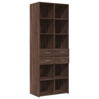 vidaXL Highboard Braun Eichen-Optik 70x42,5x185 cm...