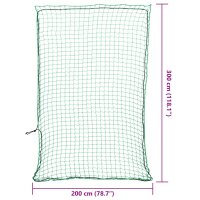 vidaXL Anh&auml;ngernetz mit Gummiseil Gr&uuml;n 3x2 m PP