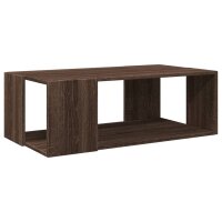 vidaXL Couchtisch Braun Eichen-Optik 89,5x48x30 cm...