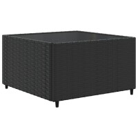 vidaXL 6-tlg. Garten-Lounge-Set mit Kissen Schwarz Poly Rattan