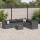 vidaXL 7-tlg. Garten-Lounge-Set mit Kissen Grau Poly Rattan