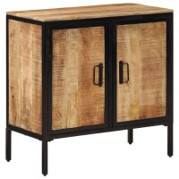 vidaXL Sideboard 70x35x70 cm Massives Raues Mangoholz