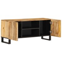 vidaXL TV-Schrank 105x34x46 cm Raues Massives Mangoholz