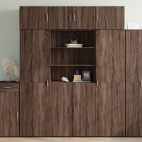 vidaXL Highboard Braun Eichen-Optik 80x42,5x185 cm...