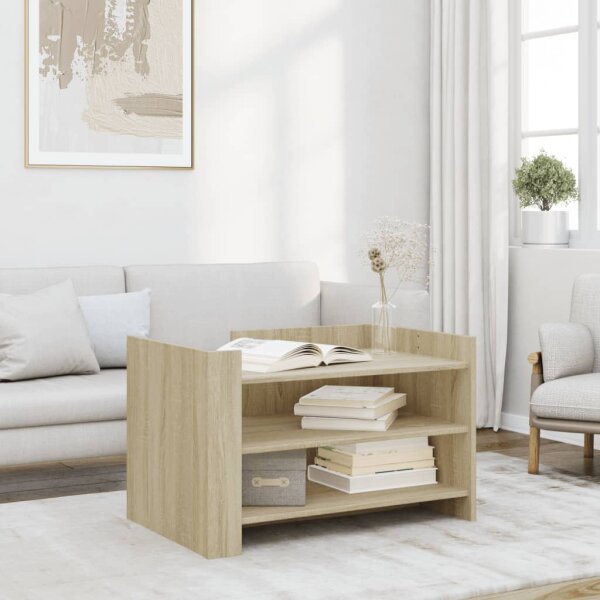 vidaXL Couchtisch Sonoma-Eiche 80x50x50 cm Holzwerkstoff