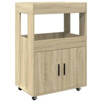 vidaXL Barwagen Sonoma-Eiche 60x39,5x89 cm Holzwerkstoff