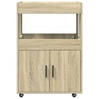 vidaXL Barwagen Sonoma-Eiche 60x39,5x89 cm Holzwerkstoff