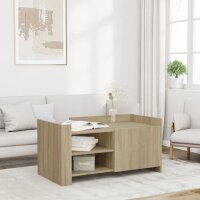 vidaXL Couchtisch Sonoma-Eiche 100x50x50 cm Holzwerkstoff