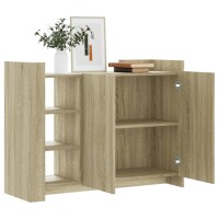 vidaXL Sideboard Sonoma-Eiche 100x35x75 cm Holzwerkstoff