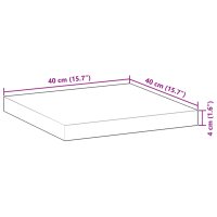 vidaXL Tischplatte Quadratisch 40x40x4 cm Massivholz Akazie