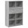 vidaXL Highboard Grau Sonoma 80x42,5x124 cm Holzwerkstoff