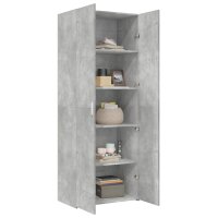 vidaXL Highboard Betongrau 70x42,5x185 cm Holzwerkstoff