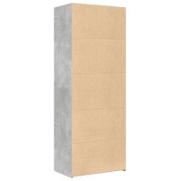 vidaXL Highboard Betongrau 70x42,5x185 cm Holzwerkstoff