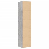 vidaXL Highboard Betongrau 40x42,5x185 cm Holzwerkstoff