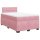 vidaXL Boxspringbett mit Matratze Rosa 120x200 cm Samt